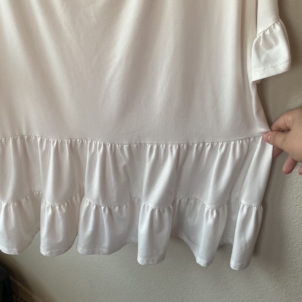 White Ruffle Blouse - Picture 5 of 5